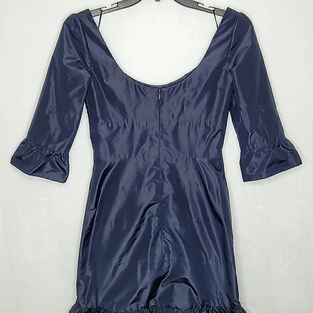 ‎Shawn Ray Fons Silk Ruffled Pleat Dress Size 6